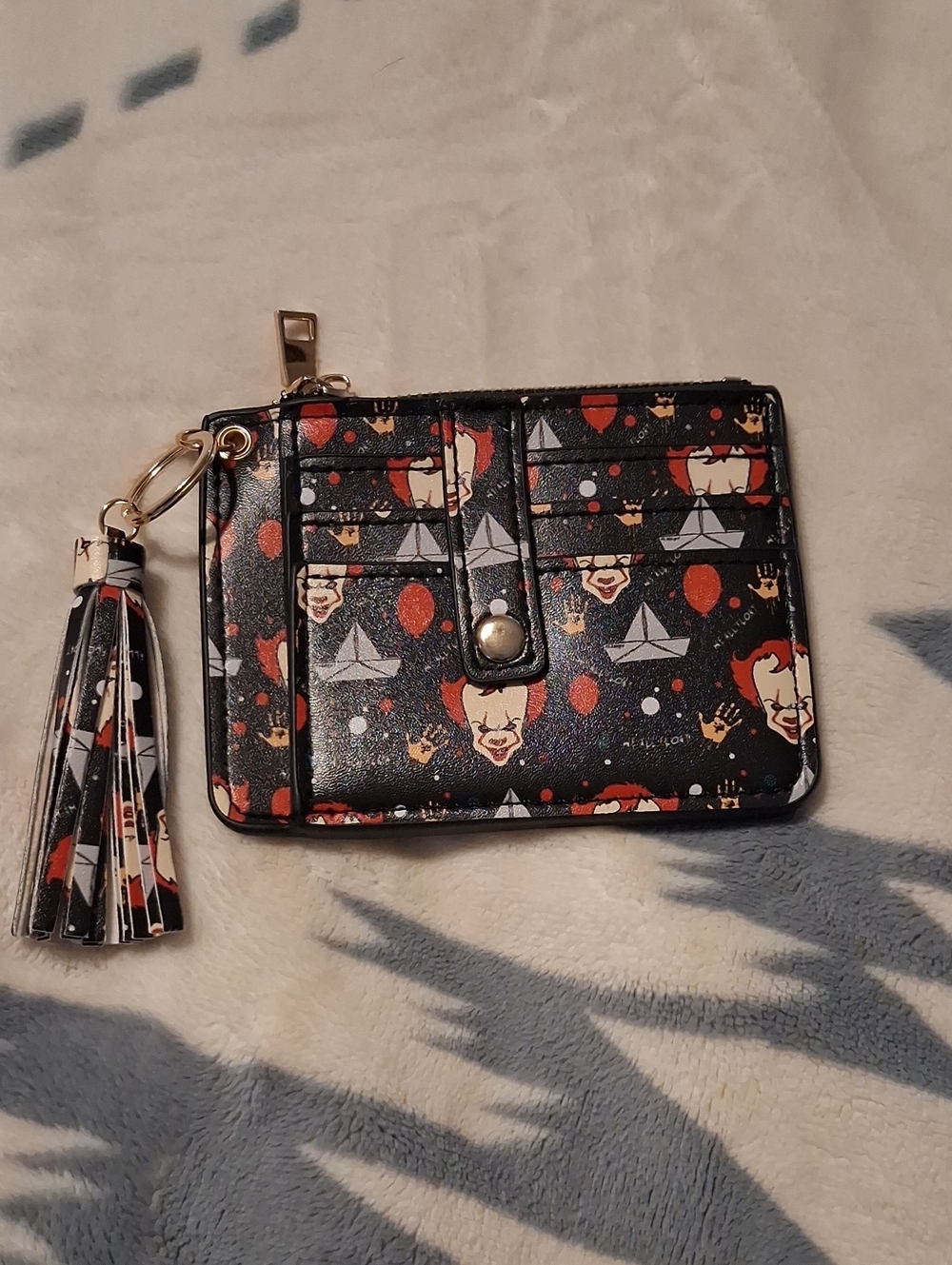Loungefly Pennywise Card Holder Wallet with Tassel EUC